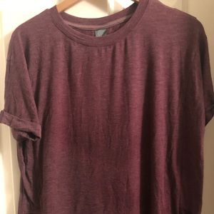 Burgundy workout tee